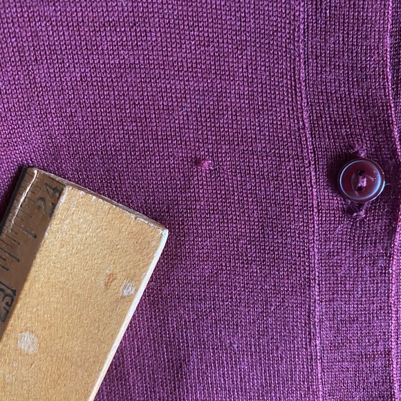 Cherry Girl Fine Merino Cardi ~Tara Jarmon ~ Ginno Cardigan ~ - Picture 11 of 11